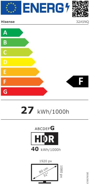 Hisense QLED TV, 32 Pulgadas, Dolby Atmos, Modo Juego, Entrada Tipo C
