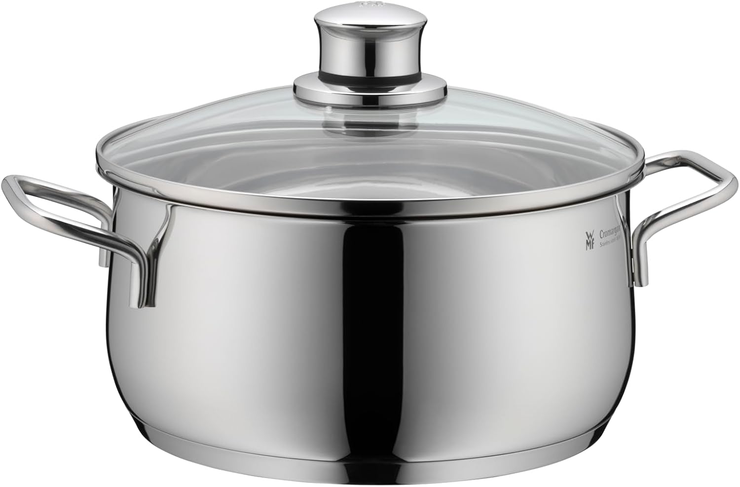 Batería de Cocina de 5 Piezas de Acero Inoxidable – Ollas Aptas para Inducción con Tapas de Cristal