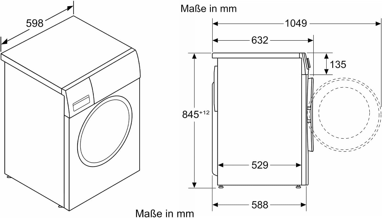 Serie 2 Lavadora de carga frontal, 7 kg, 1400 rpm