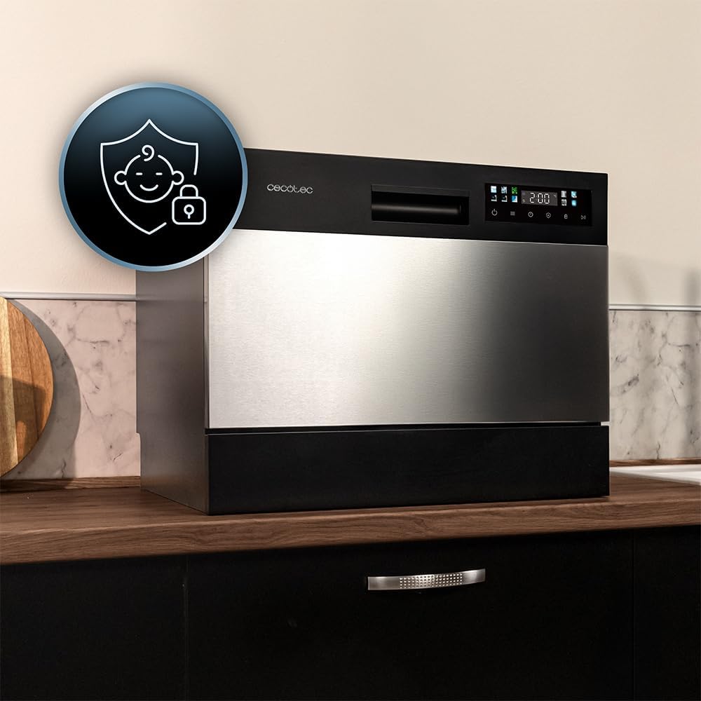 Lavavajillas Compacto Libre Instalación 6 cubiertos Bolero Aguazero 2300 Inox
