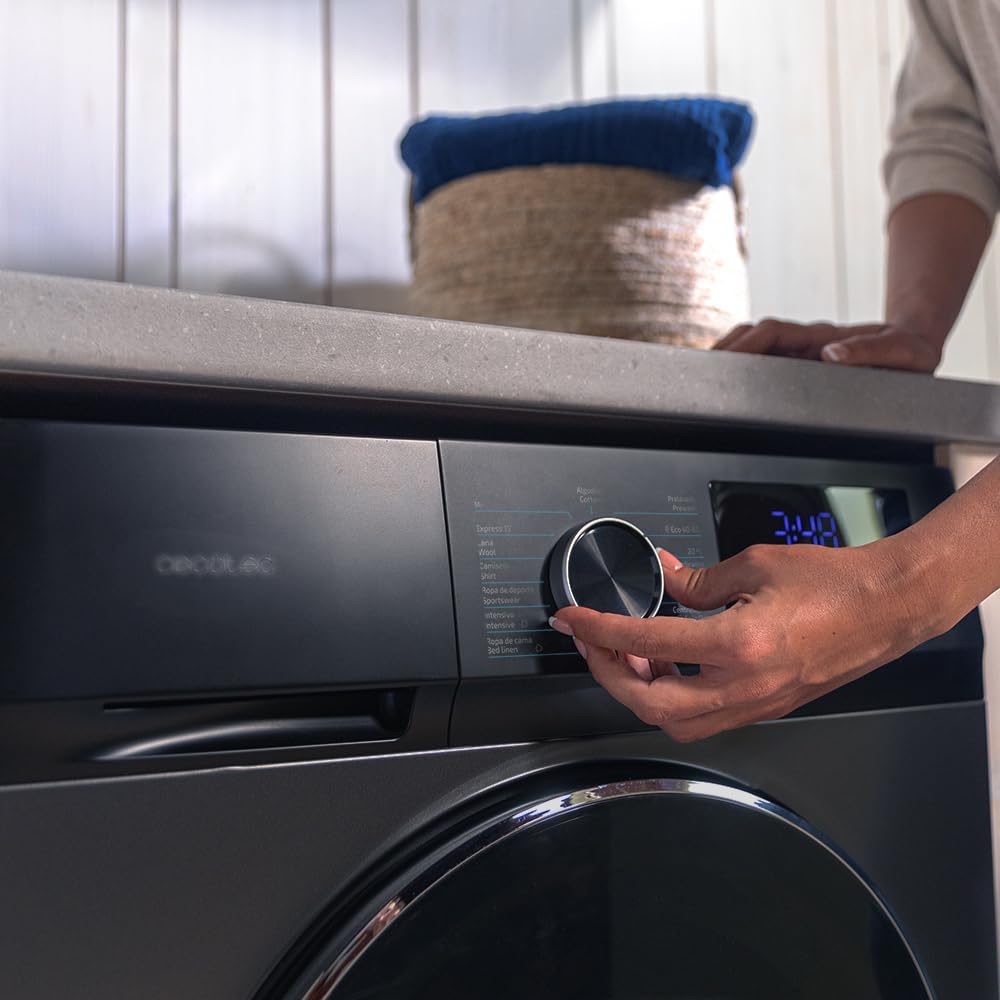 Lavadora y Secadora Cecotec 10Kg de Carga Frontal Bolero Dresscode 10500 Inverter A.