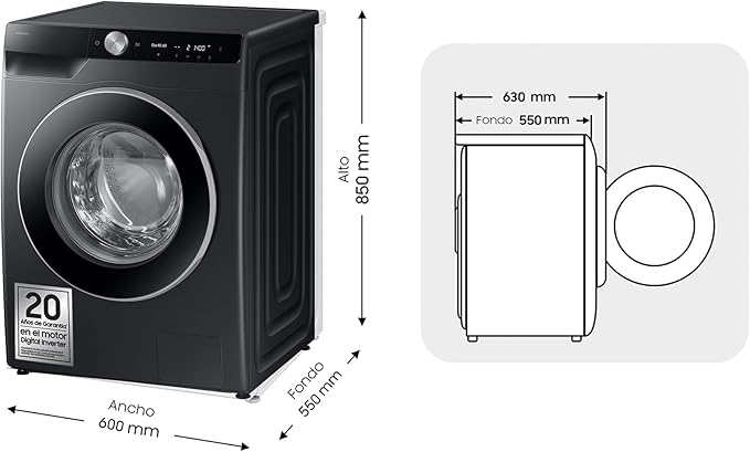 Lavadora 9K - Tecnología AI EcoBubble™ con SmartThings e Inteligencia Artificial