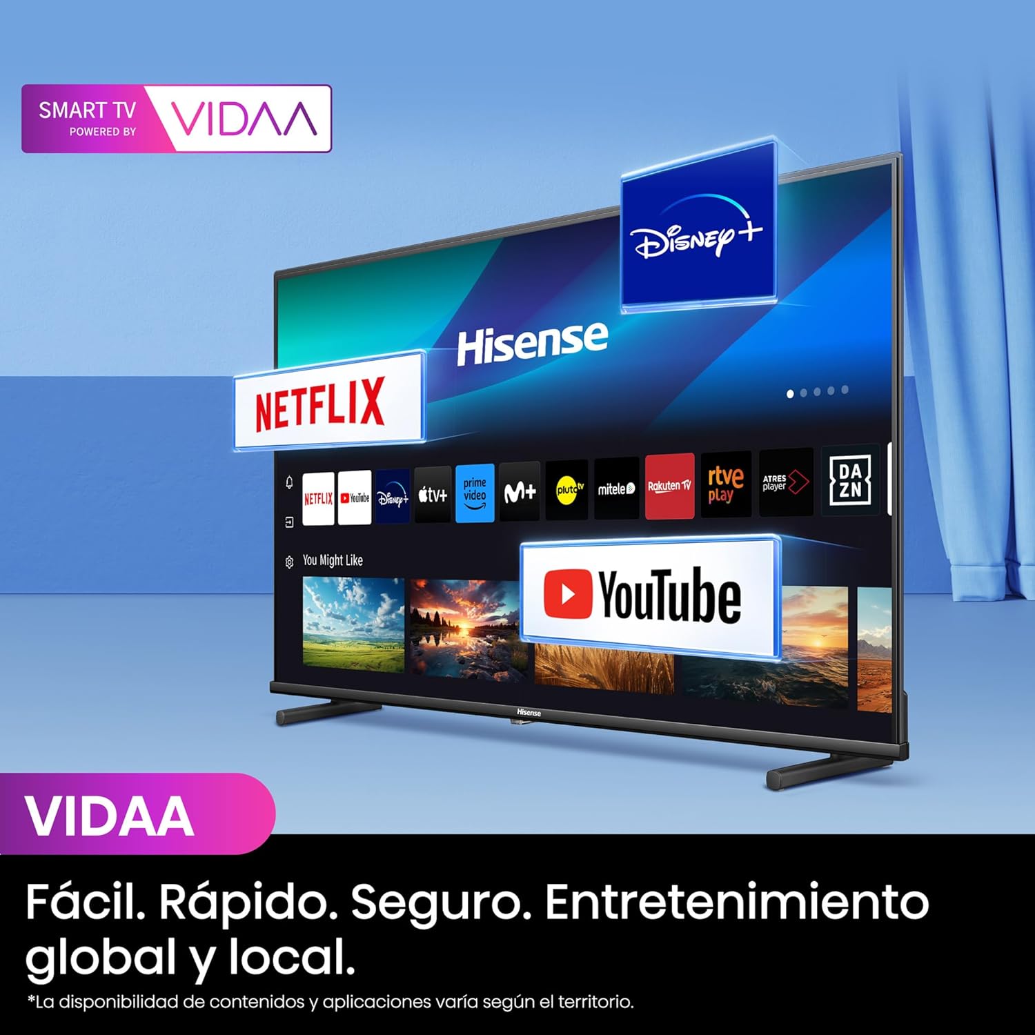 Hisense QLED TV, 32 Pulgadas, Dolby Atmos, Modo Juego, Entrada Tipo C