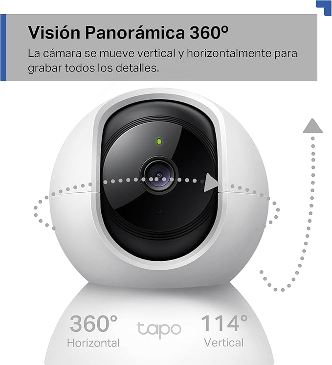 Tapo C200 - Cámara IP WiFi 360° Cámara de Vigilancia FHD 1080p