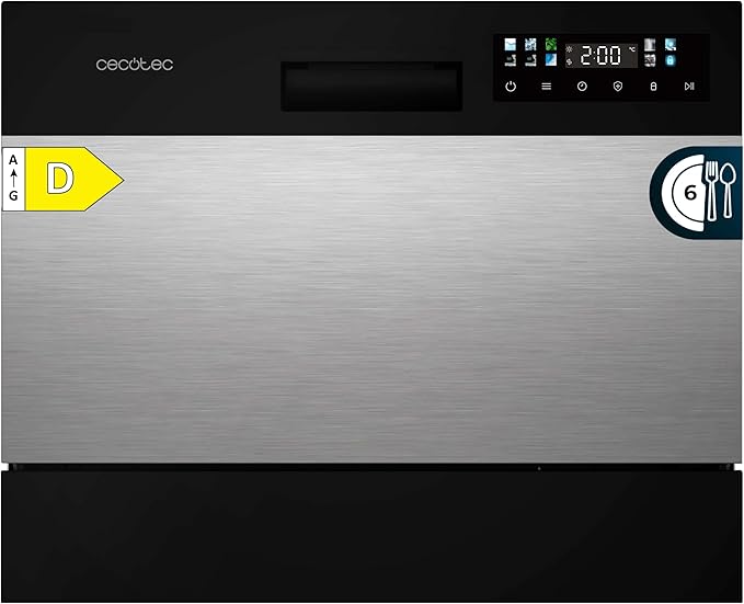 Lavavajillas Compacto Libre Instalación 6 cubiertos Bolero Aguazero 2300 Inox
