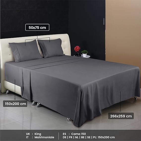 Utopia Bedding Juego de Sabanas 4 Piezas 150x200