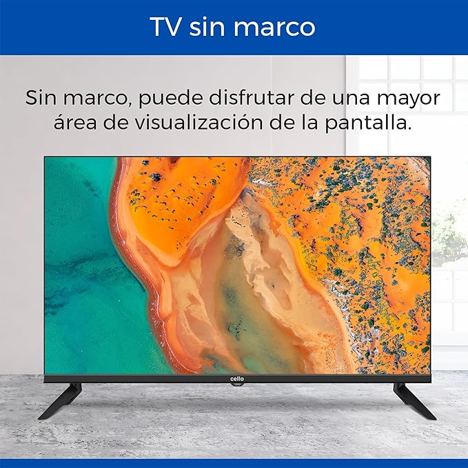 Cello 32" Smart TV LG WebOS HD Ready Televisión con Triple sintonizador