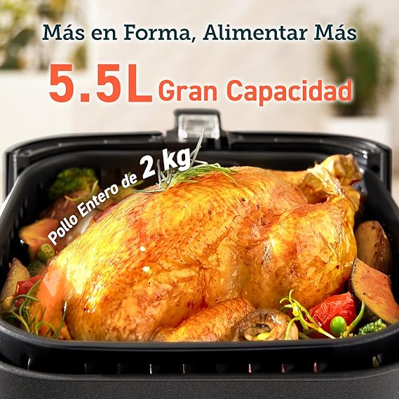 Cosori Freidora de Aire Duradera 5.5 L Air Fryer 1700W