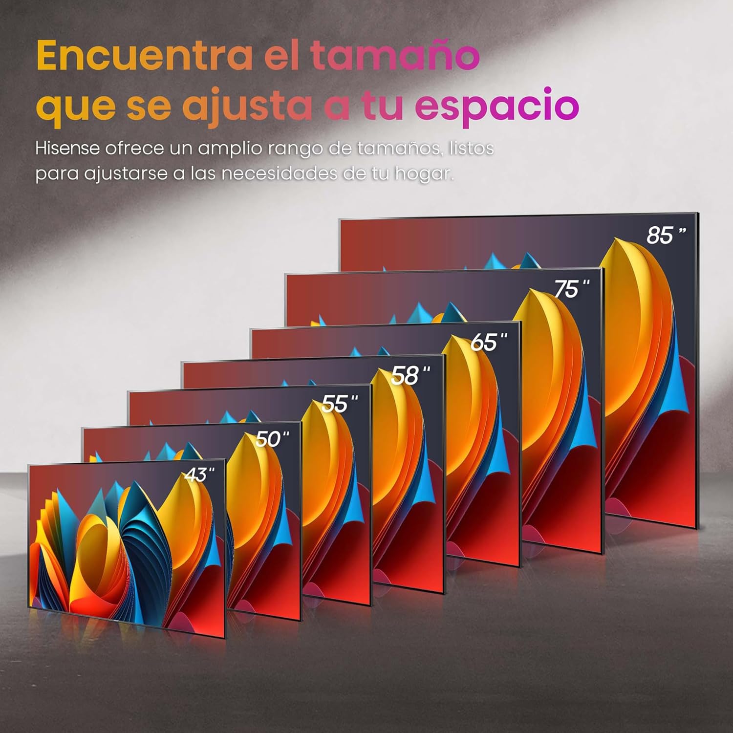 Hisense QLED Smart TV, 43 Pulgadas Televisor, Quantum Dot Colour, Dolby Vision