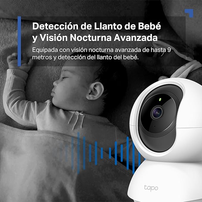Tapo C200 - Cámara IP WiFi 360° Cámara de Vigilancia FHD 1080p