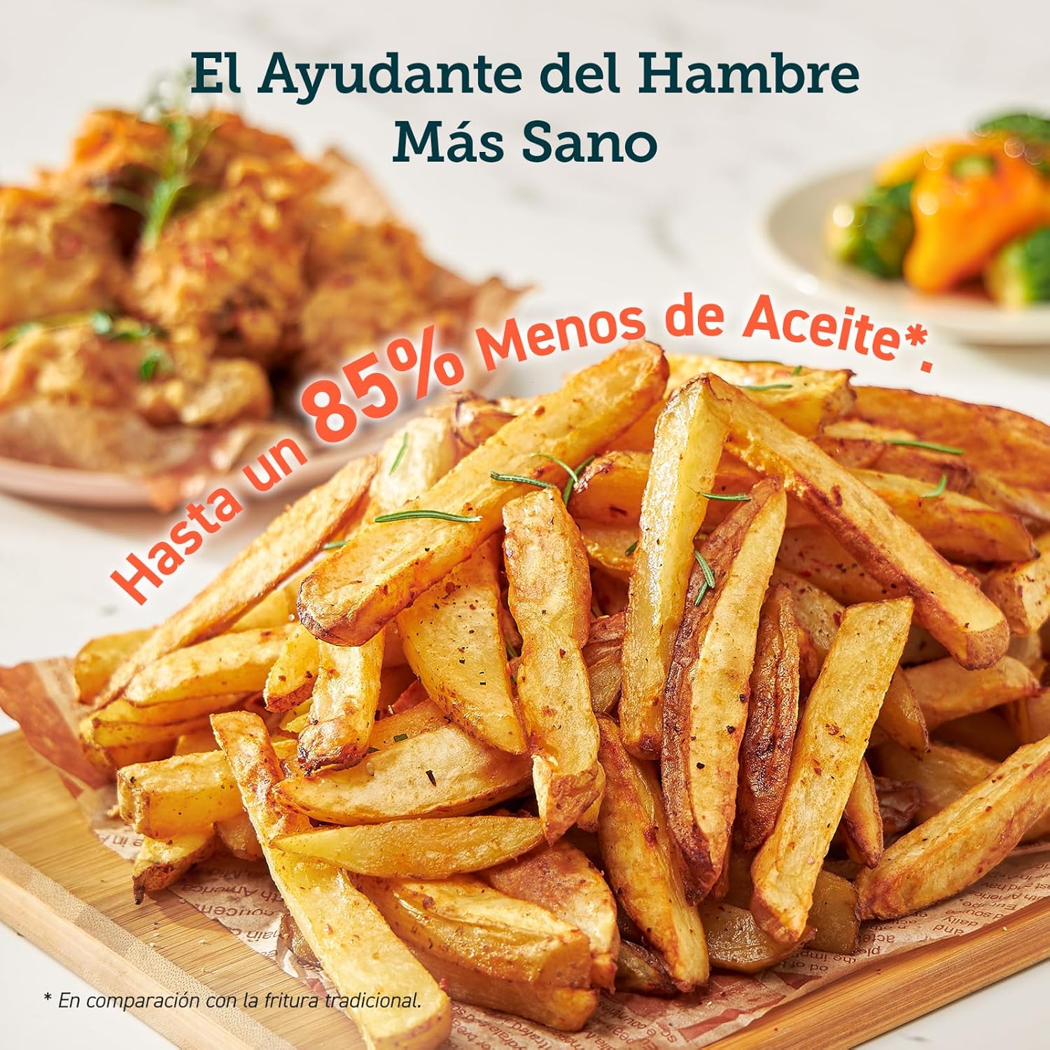 Freidora de Aire Práctica y Duradera 5,5L Air Fryer 1700W