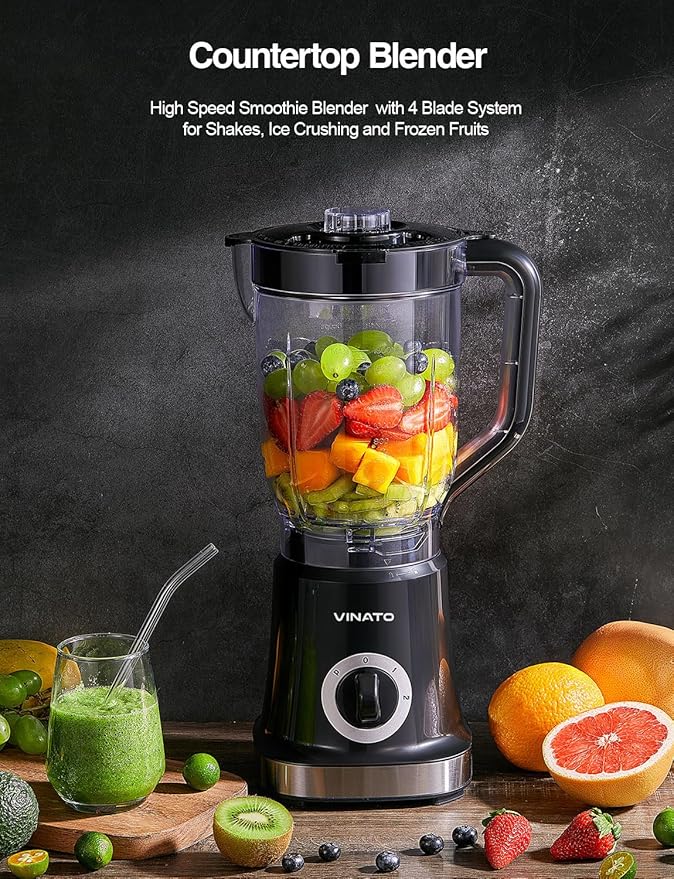 Licuadora para zumos, batidos, smoothies, jarra de 1,8L, 500W