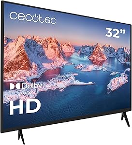 Cecotec TV, Televisor LED de 32Pulgadas, HD