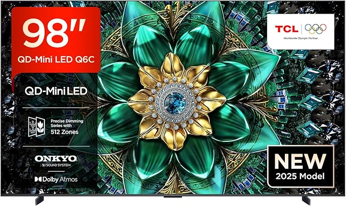 TCL 55” QD-Mini LED Smart TV, 4K HDR Premium 1000nits
