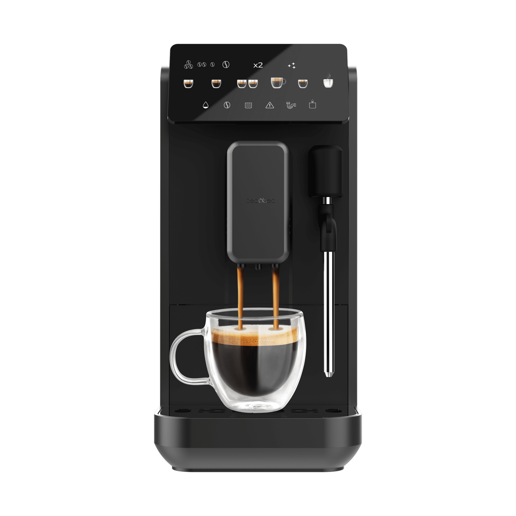 Cafetera superautomática con vaporizador y unidad de procesado de 20g.