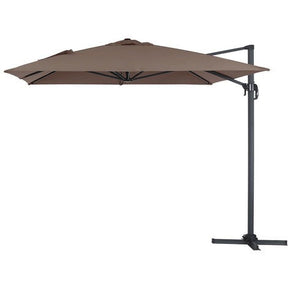 Sombrilla Excéntrica Rectangular 3x4M de Aluminio  Parasol Grande para Jardín y Terraza