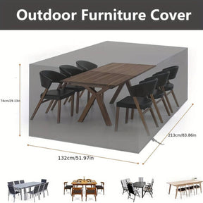 Funda Impermeable para Muebles de Jardín | Protección UV, Lluvia y Polvo para Exterior