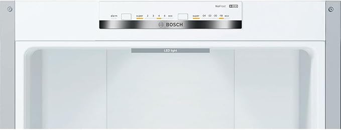 Frigorífico Combi, Libre instalación, Serie 4, VitaFresh, Acero antihuellas, [Clase de eficiencia energética E]