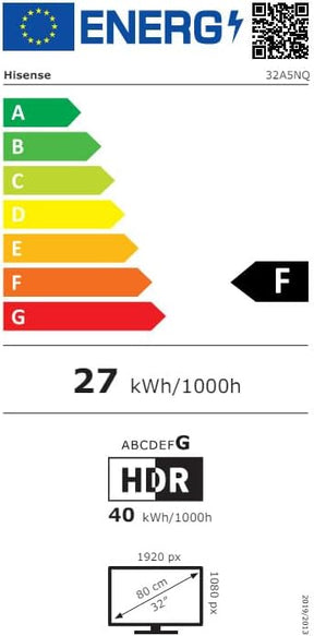 Hisense QLED TV, 32 Pulgadas, Dolby Atmos, Modo Juego, Entrada Tipo C