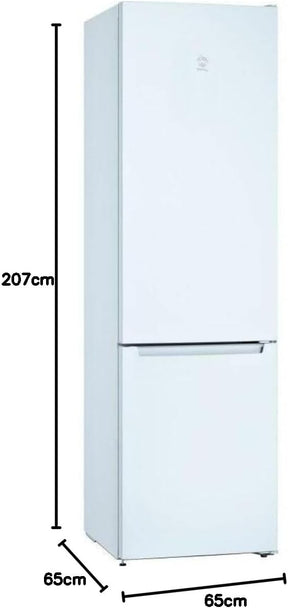 Frigorífico combinado, 203 x 60 cm, Cajón ExtraFresh, Iluminación LED, Blanco, 3KFE763WI [Clase de eficiencia energética E]