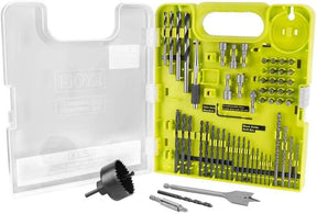 6 herramientas inalámbricas con (2) baterías, cargador y bolsa con kit adicional de taladro y llave inglesa (60 piezas)