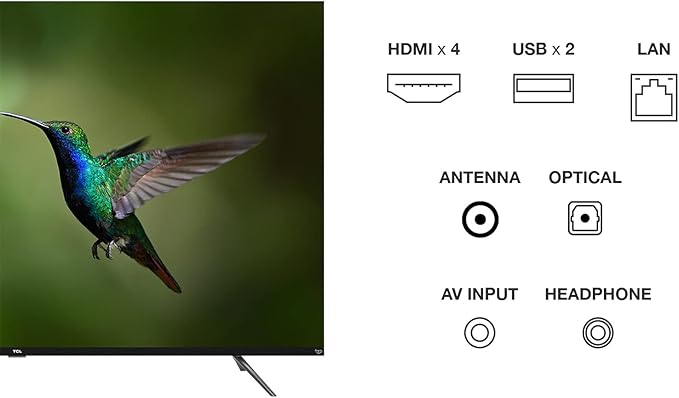 TCL 126cm (50 ") QLED Fire TV (4K Ultra HD, HDR 10+, Dolby Vision & Atmos, Smart TV, Game Master, 60Hz Motion clarity), Negro [Clase de eficiencia energética G]