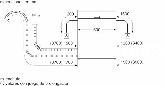 Lavavajillas Bosch  Libre Instalación, 60 cm, Motor EcoSilence