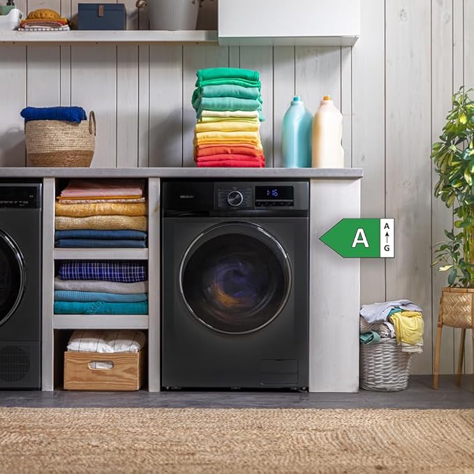 Lavadora y Secadora Cecotec  10Kg de Carga Frontal Bolero Dresscode 10500 Inverter A.