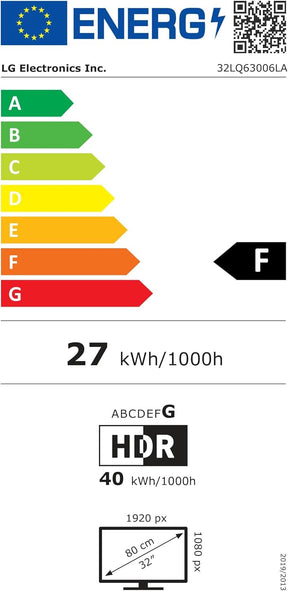 Televisión 32 pulgadas (81 cm) FHD, Smart TV webOS22