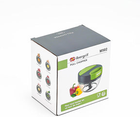 Picadora Manual de Alimentos Multifuncional – Cortador para Cebolla, Ajo y Verduras con Sistema de Tirador