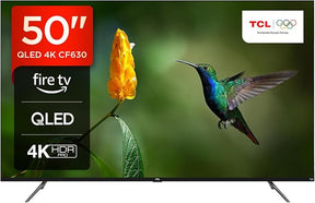 TCL 126cm (50 ") QLED Fire TV (4K Ultra HD, HDR 10+, Dolby Vision & Atmos, Smart TV, Game Master, 60Hz Motion clarity), Negro [Clase de eficiencia energética G]