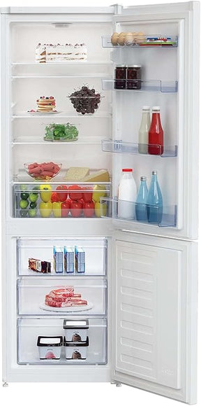 Frigorífico combinado, frigorífico y congelador, estático (sin tecnología No Frost), libre posicionamiento - Blanco, 270 litros [Clase de eficiencia energética F]