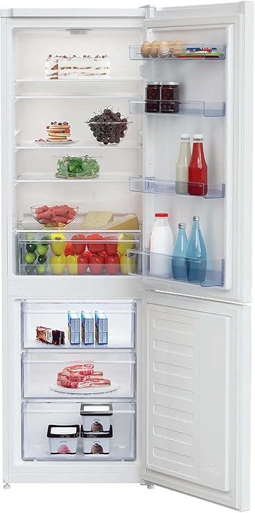 Frigorífico combinado, frigorífico y congelador, estático (sin tecnología No Frost), libre posicionamiento - Blanco, 270 litros [Clase de eficiencia energética F]