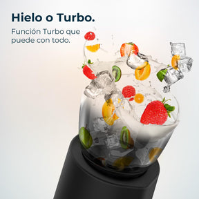 Cecotec Batidora de Vaso Power Black Titanium 2000MAX Mix Go. Potência Máxima de 2000W, Acabamentos em Acero Inoxidable, Cuchilla com Revestimento de Titanio Negro, Capacidade 1,5L