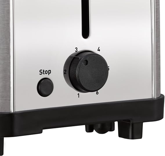 Tostador Acero Inoxidable, 2 Ranuras largas y anchas, 1400 W