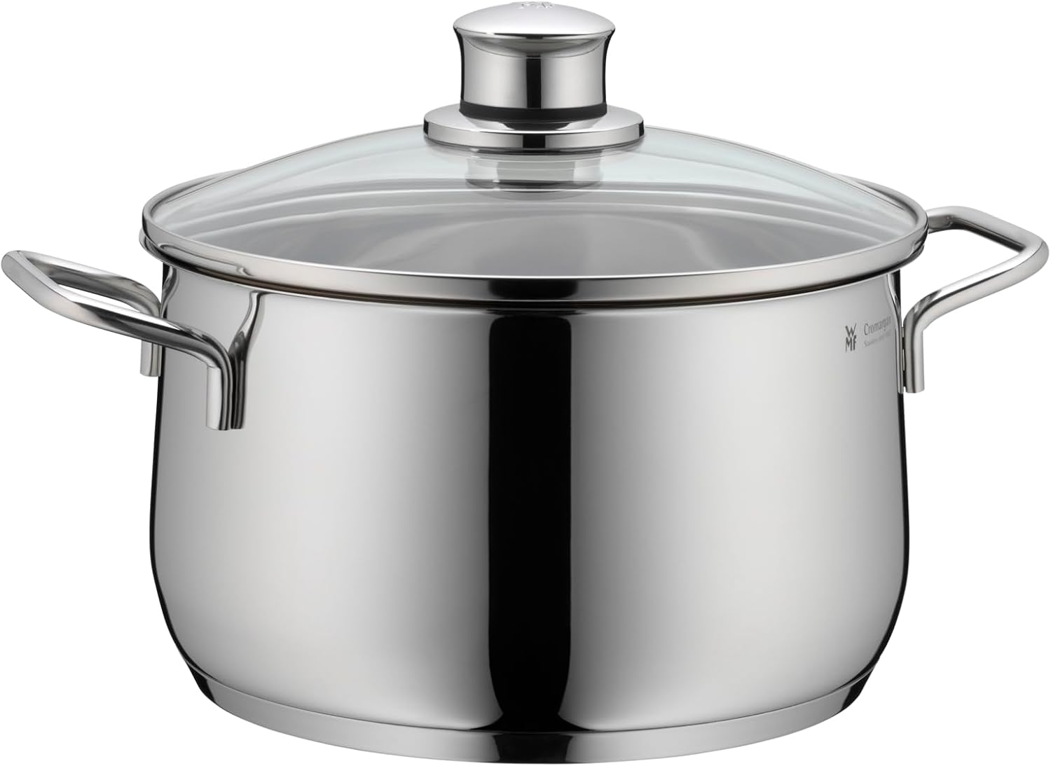 Batería de Cocina de 5 Piezas de Acero Inoxidable – Ollas Aptas para Inducción con Tapas de Cristal