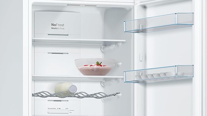 Frigorífico combi, Libre Instalación, VitaFresh Plus con Tirador integrado, 186x60 cm, 326 l, Color Blanco [Clase de eficiencia energética E]