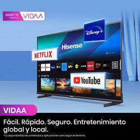 Hisense QLED TV, 32 Pulgadas, Dolby Atmos, Modo Juego, Entrada Tipo C