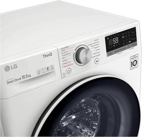 Lavadora LG  de carga frontal de 10,5 kg, 1400 rpm, WiFi, inteligencia artificial