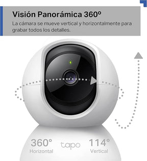 Tapo C200 - Cámara IP WiFi 360° Cámara de Vigilancia FHD 1080p
