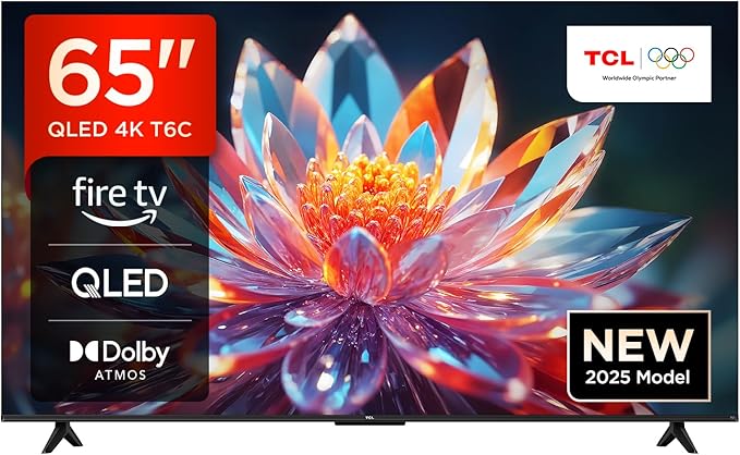 TCL 126cm (50 ") QLED Fire TV (4K Ultra HD, HDR 10+, Dolby Vision & Atmos, Smart TV, Game Master, 60Hz Motion clarity), Negro [Clase de eficiencia energética G]