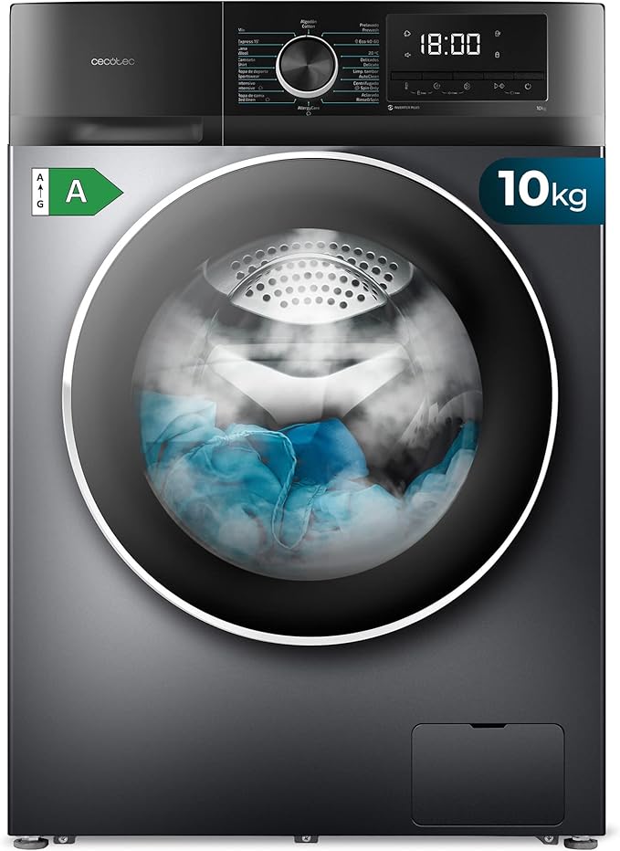Lavadora y Secadora Cecotec  10Kg de Carga Frontal Bolero Dresscode 10500 Inverter A.