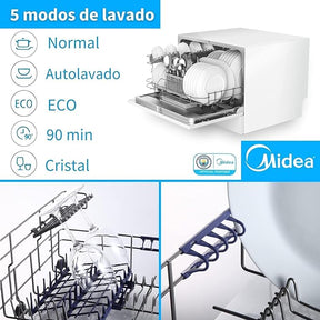 Lavavajillas  Pequeño Blanco 55 cm para 6 servicios