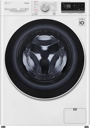 Lavadora LG  de carga frontal de 10,5 kg, 1400 rpm, WiFi, inteligencia artificial