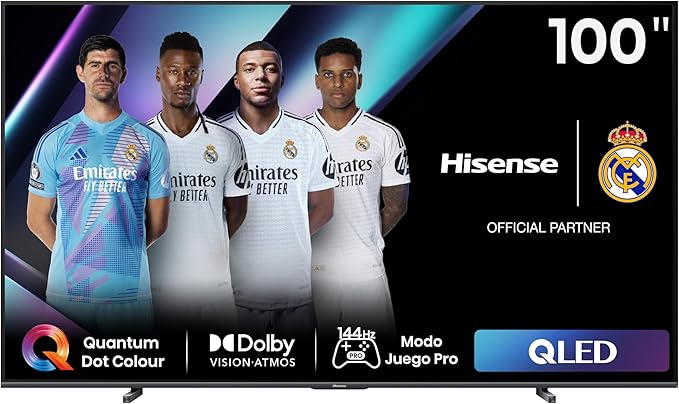 Hisense QLED Smart TV, 43 Pulgadas Televisor, Quantum Dot Colour, Dolby Vision