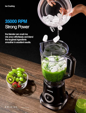 Licuadora para zumos, batidos, smoothies, jarra de 1,8L, 500W