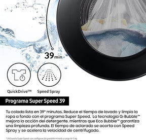 Lavadora 9K - Tecnología AI EcoBubble™ con SmartThings e Inteligencia Artificial
