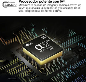 LG ",UHD 4K, Serie UT73, Smart TV, WebOS24, Procesador a5