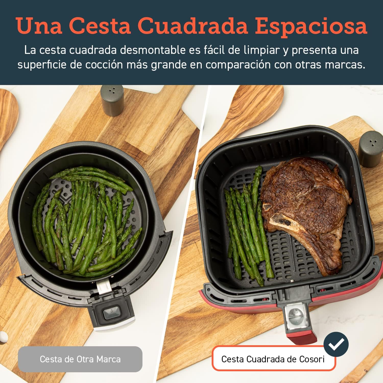 Freidora de Aire Práctica y Duradera 5,5L Air Fryer 1700W