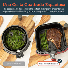 Freidora de Aire Práctica y Duradera 5,5L Air Fryer 1700W